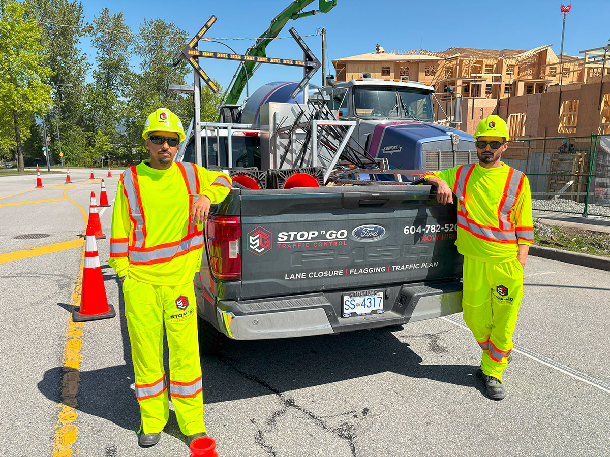 Working at Stop N Go Traffic Control